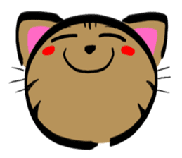 A brown tiger cat Sticker sticker #2761834