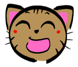 A brown tiger cat Sticker sticker #2761836