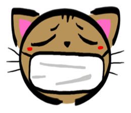 A brown tiger cat Sticker sticker #2761840