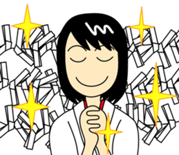 Japanese shrine meiden Mirai-chan sticker #2761884