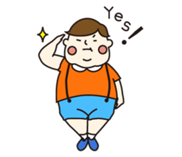 Chubby boy "Bob" sticker #2762155