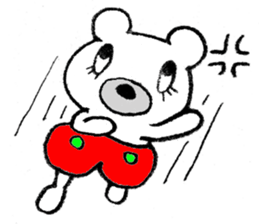 The bear which is wearing red trousers sticker #2762693