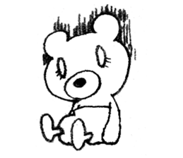 The bear which is wearing red trousers sticker #2762723