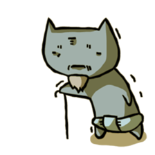 Pants cat Sticker sticker #2764077