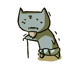Pants cat Sticker sticker #2764077