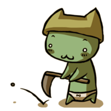 Pants cat Sticker sticker #2764082