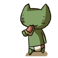 Pants cat Sticker sticker #2764088