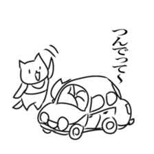 The cat which uses the dialect of Tosa sticker #2764237