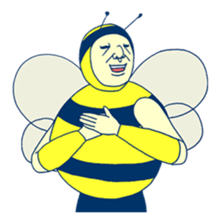 Kawaii Bee sticker #2764395
