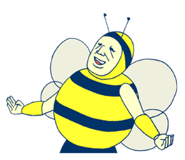 Kawaii Bee sticker #2764396