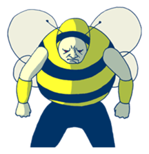 Kawaii Bee sticker #2764397