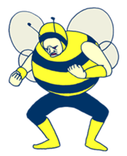 Kawaii Bee sticker #2764401