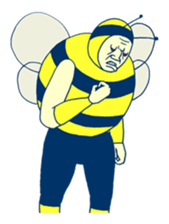 Kawaii Bee sticker #2764402