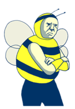 Kawaii Bee sticker #2764414