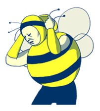 Kawaii Bee sticker #2764415