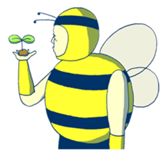 Kawaii Bee sticker #2764420