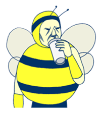 Kawaii Bee sticker #2764421