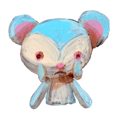 pink bunny&blue bear