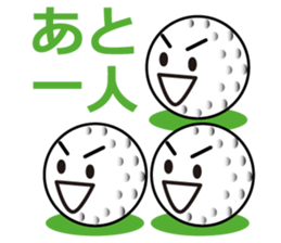 golf ball kun sticker #2764788