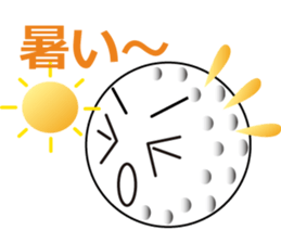 golf ball kun sticker #2764802