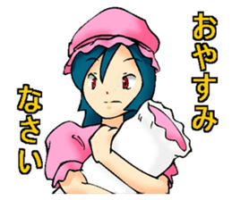 Usually to be used girl sticker sticker #2766430