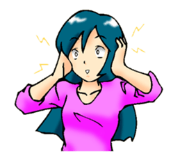 Usually to be used girl sticker sticker #2766431