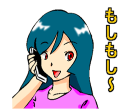 Usually to be used girl sticker sticker #2766436