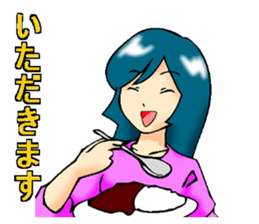 Usually to be used girl sticker sticker #2766439