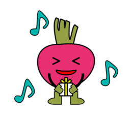 Sticker of pretty vegetables sticker #2767046