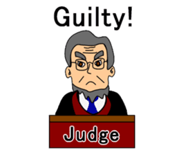 Presiding judge -English version- sticker #2768115