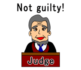 Presiding judge -English version- sticker #2768116