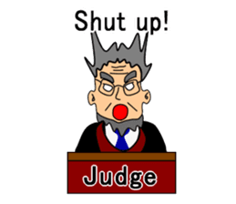 Presiding judge -English version- sticker #2768117