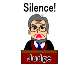 Presiding judge -English version- sticker #2768118