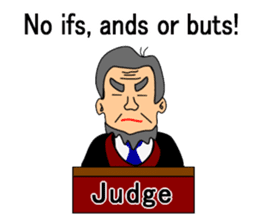 Presiding judge -English version- sticker #2768119