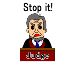 Presiding judge -English version- sticker #2768121