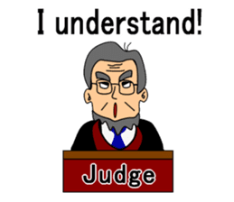 Presiding judge -English version- sticker #2768122