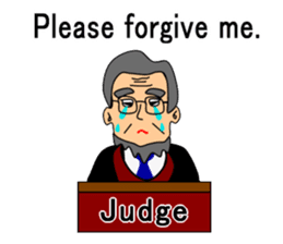 Presiding judge -English version- sticker #2768124