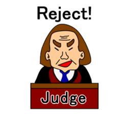 Presiding judge -English version- sticker #2768125