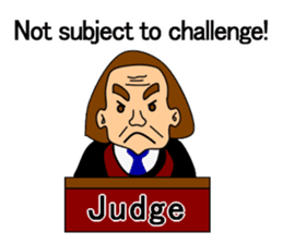 Presiding judge -English version- sticker #2768126