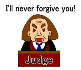 Presiding judge -English version- sticker #2768130