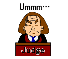 Presiding judge -English version- sticker #2768131