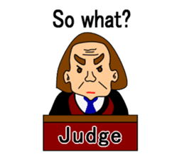 Presiding judge -English version- sticker #2768132