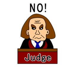 Presiding judge -English version- sticker #2768133