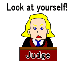 Presiding judge -English version- sticker #2768134