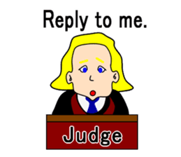 Presiding judge -English version- sticker #2768135