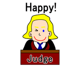 Presiding judge -English version- sticker #2768136