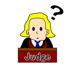 Presiding judge -English version- sticker #2768137