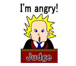 Presiding judge -English version- sticker #2768139