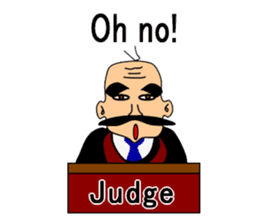 Presiding judge -English version- sticker #2768140