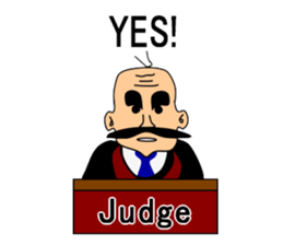 Presiding judge -English version- sticker #2768141